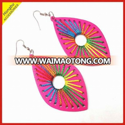 2013 new wholesale cheap woven thread earrings